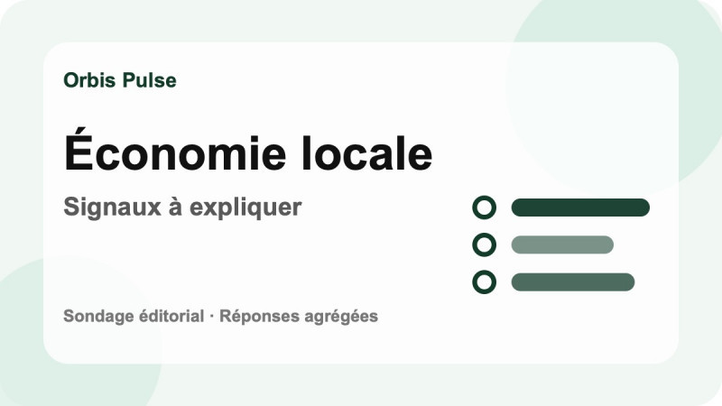 Économie locale : quel signal mérite une explication claire ?